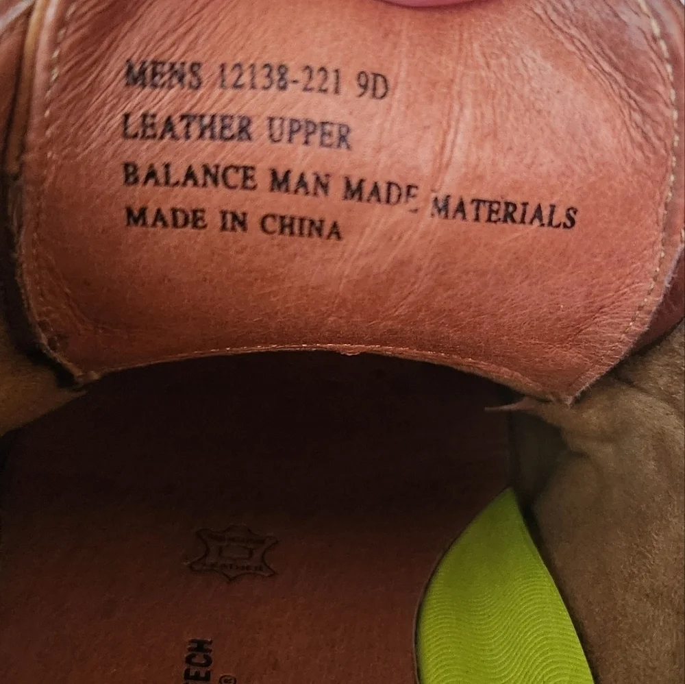 Florshein Cap Toe Dress Oxford SHOES Cognac Lace Up Size 9D Like NEW